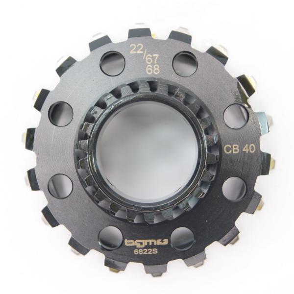 Clutch sprocket BGM Superstrong helical 22T for Ve...