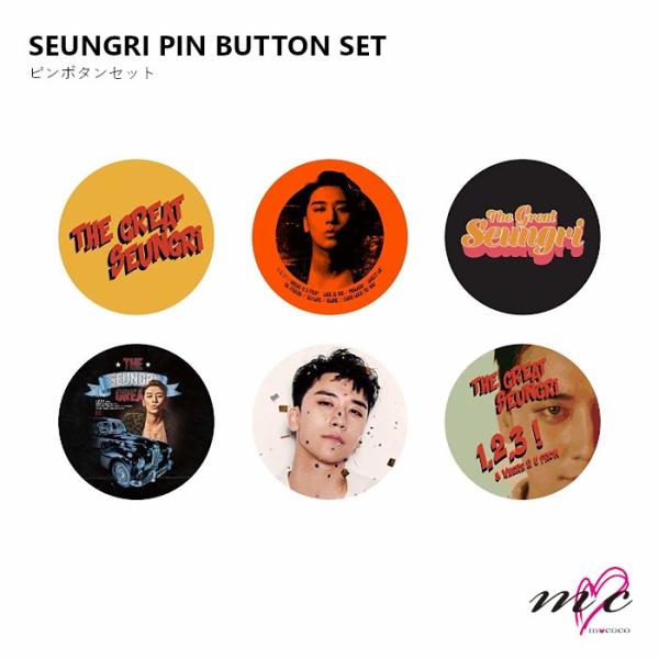 SEUNGRI PIN BUTTON SET BIGBANG ビッグバン スンリ ピンボタンセット ...