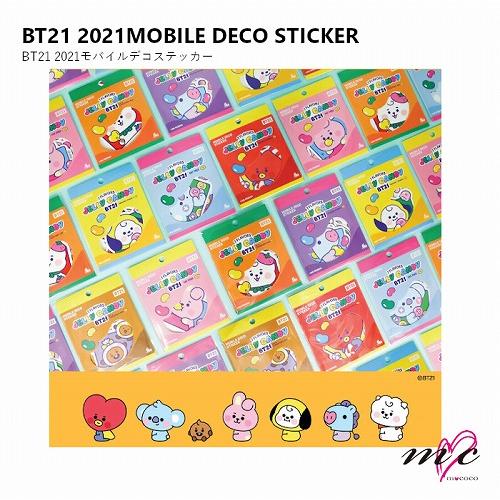 BTS 防弾少年団 BT21 公式グッズ 2021 MOBILE DECO STICKER デコステ...