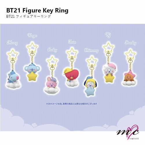 BTS 防弾少年団 BT21 公式グッズ Figure Key Ring フィギュアキーリング キー...