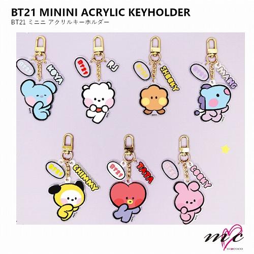 BTS 防弾少年団 BT21 公式グッズ MININI ACRYLIC KEY HOLDER アクリ...
