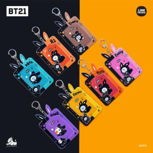 BTS 防弾少年団 BT21 公式グッズ ラビット BLACK RABBIT PHOTOCARD KEY HOLDER フォトカードキーホルダー バンタン K-POP 韓国｜mcoco