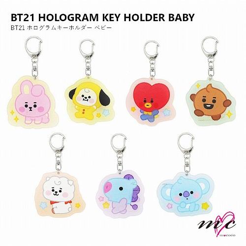 BTS 防弾少年団 BT21 公式グッズ HOLOGRAM KEY HOLDER BABY ホログラ...