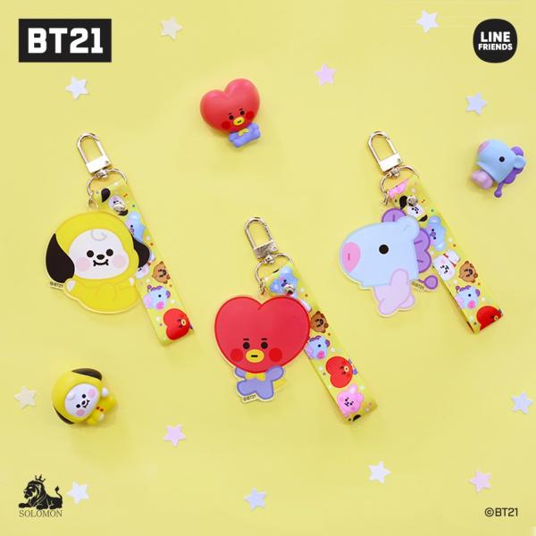 BTS 防弾少年団 BT21 公式グッズ ACRYLIC WIRE KEY RING アクリルキーリ...