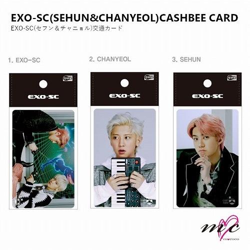 EXO-SC(SEHUN&amp;CHANYEOL) 公式グッズ CASHBEE CARD 交通カード 韓国...