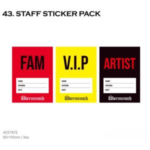 G-DRAGON 公式グッズ STAFF STICKER PACK スタッフステッカーパック / G...