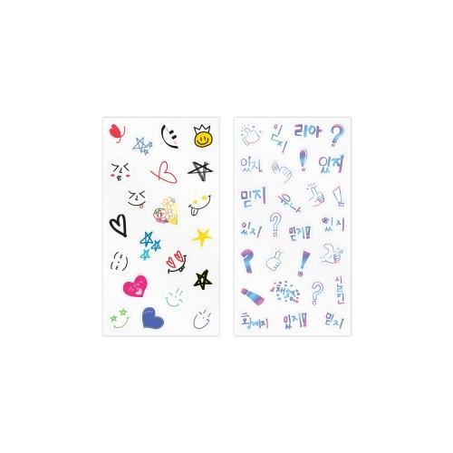 ITZY 公式グッズ【DECO STICKER SET】LIGHT RING POP UP デコステ...
