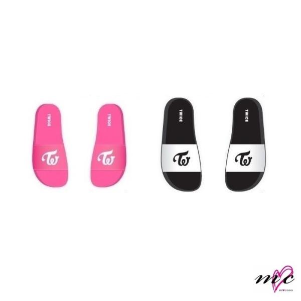 TWICE 公式グッズ SLIPPER スリッパ BLACK/PINK  TWICE LAND 2N...