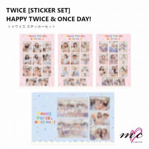 TWICE 公式グッズ STICKER SET ステッカーセット HAPPY TWICE & ONCE DAY! トゥワイス 韓国 K-POP｜mcoco