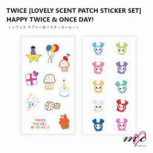 TWICE 公式グッズ LOVELY SCENT PATCH STICKER SET ラブリーステッカーセット HAPPY TWICE & ONCE DAY トゥワイス K-POP 韓国｜エムココ