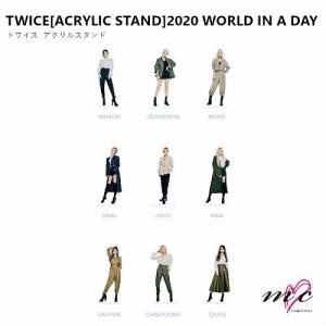 TWICE 公式グッズ ACRYLIC STAND アクリルスタンド 2020 WORLD IN A DAY トゥワイス ライブグッズ ツアーグッズ アクスタ K-POP 韓国｜mcoco