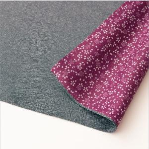 風呂敷 むす美 70 リバーシブル 鮫 モスグリーン/ボルドー 10169-221