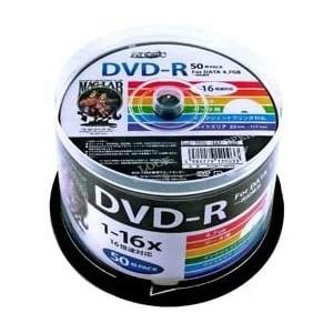 【500枚セット】HIDISK DVD-R データ録画用 16倍速 4.7GB ホワイトプリンタブル スピンドルケース 50枚×10個セット HDDR47JNP50×10P - 磁気研究所｜mcodirect