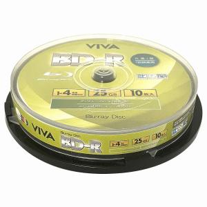 VIVA ブルーレイディスク 1回 録画用 25GB 1-4倍速 10枚パック VR4-10P