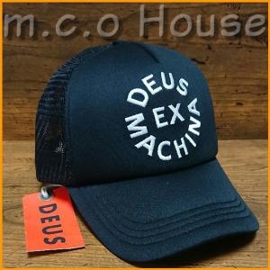 デウスエクスマキナ Deus Ex Machina デウス キャップ 帽子 Circle Logo Trucker ブラック 正規品