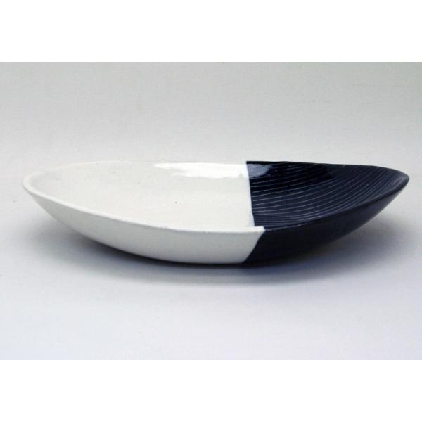 【※代金引換不可・メーカー直送の為、送料は後日別途ご連絡】だ円鉢　made in japan 描き落...