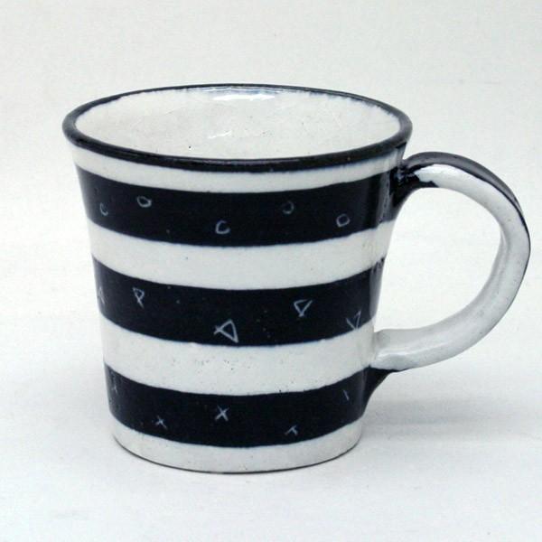 【※代金引換不可・メーカー直送の為、送料は後日別途ご連絡】マグ　made in japan ボーダー...