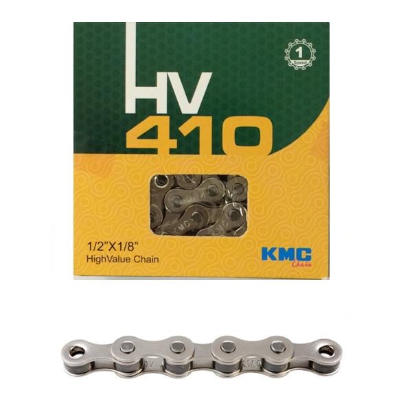 KMC-HV410-BOX HV410 軽快車用チェーン シルバー 114L 自転車/KMC