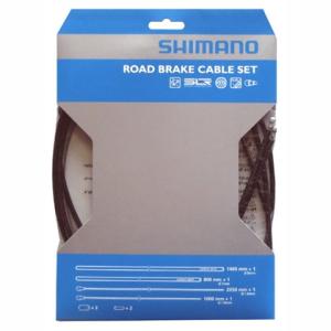 Y80098011 ROAD SIL-TEC コーティングブレーキケーブルセット ブラック 自転車/...