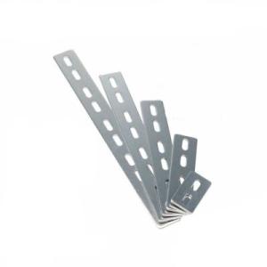 0064 汎用タイプアルミステー ストレート 全長50×幅19mm (Φ8mm×16mm) 送料無料...