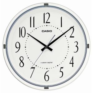カシオ 電波時計 壁掛け時計 アナログ 掛け時計 おしゃれな ホワイト