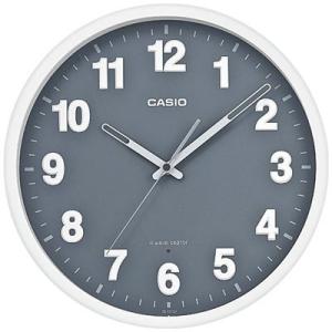 カシオ 電波時計 壁掛け時計 アナログ 掛け時計 おしゃれな 白木目調