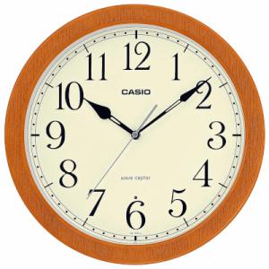壁掛け時計 電波時計 アナログ 掛け時計 おしゃれな 木目調 楕円形