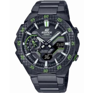 カシオ スポーツウォッチ EDIFICE 10気圧防水 デジタル アナログ腕時計 (ECB-2200YRC-1A3JF) ストップウォッチ タイマー ライト付き マラソン ランニング 時計