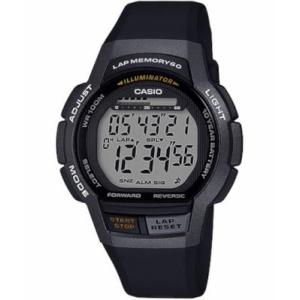 CASIO デジタルスポーツストップウォッチ ブラック CASIO（カシオ） ランニングウォッチ スポーツウォッチ 10気圧防水