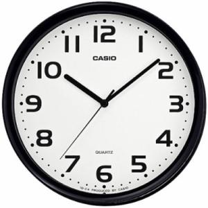 カシオ 電波時計 壁掛け時計 アナログ 掛け時計 おしゃれな ブラック