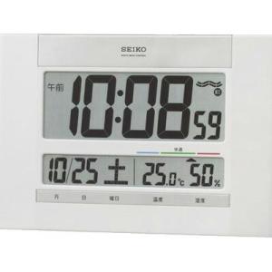 SEIKO 電波時計　置き型　壁掛け アラーム機能つき 目覚まし時計 電波時計 コンパクト デジタル 置時計 スヌーズ アラーム