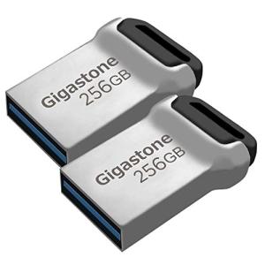 Gigastone Z90 256GB USBメモリ 2個セット USB3.1 メモリスティック 小型 メタリック フラッシュドライブ