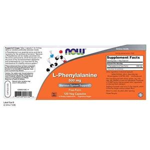 ナウフーズ L-フェニルアラニン 500mg 120カプセルの商品画像