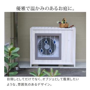 室外機カバー 木製 diy エアコン エアコン...の詳細画像5