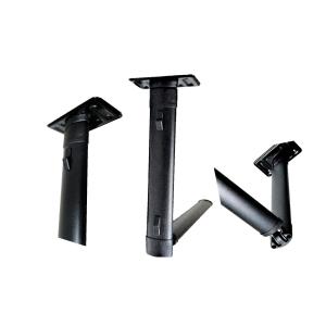 折り込み片足テーブルレッグ 675mm グレー キャンピングカー用品 机 脚