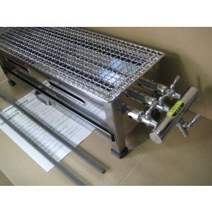 AKS 業務用 ガス式 やきとり焼き器 3本バ...の詳細画像3