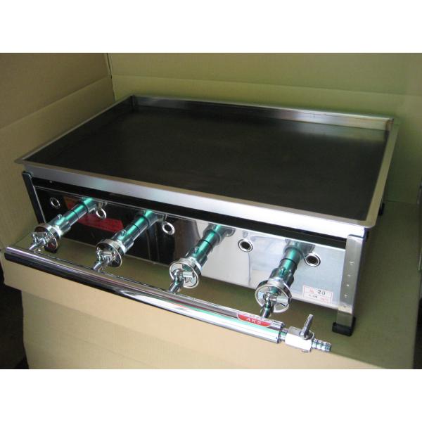 AKS 業務用 ガス式 鉄板焼き器/グリドル No20 横幅610x奥行370x高さ205mm