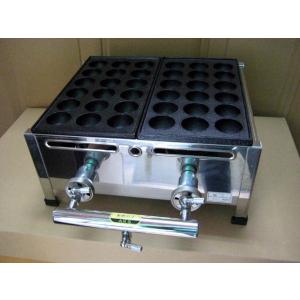 プロ仕様 業務用) 銅板 たこ焼機 ころがし式 18穴ジャンボ（おお