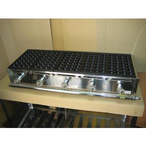 業務用 たこ焼き器 ５丁掛 [28穴x5連] (プロパンガス用)