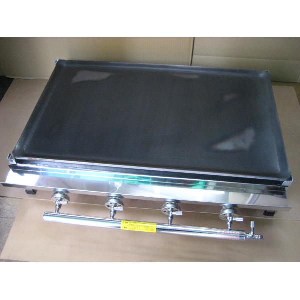 新品 業務用 ガス式 鉄板焼器 TS-75 [トユ付] (LPガス用) 横幅765 x 奥行465 ...