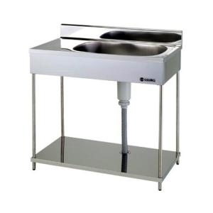 新品 [組立式] 業務用 水切り付 1槽シンク（流し台） W900xD450xH800mm