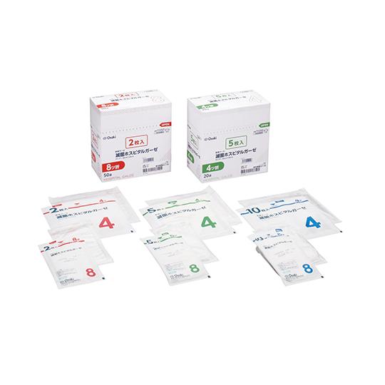 滅菌ホスピタルガーゼ AS4-15 4ツ折　5枚入×20袋　11252