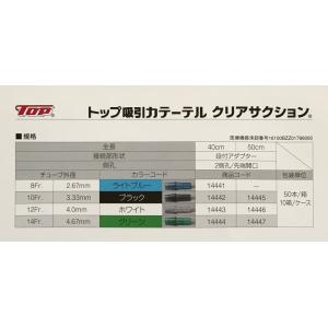 トップ 吸引カテーテル クリアサクション 12...の詳細画像2