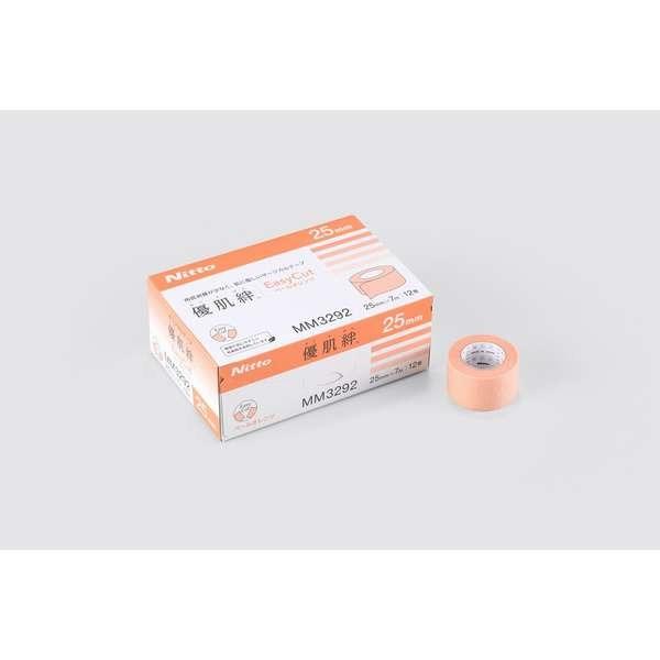 優肌絆 　EasyCut　ペールオレンジ　12巻入　25mm×7m　MM3292　ネコポス配送