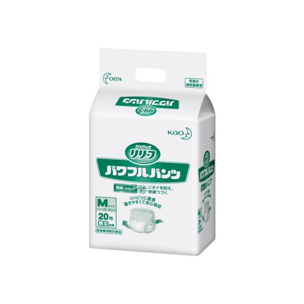 花王  リリーフパワフルパンツ　M  80枚　1箱　病院施設用