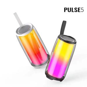 JBL PULSE 5 ポータブル BluetoothスピーカーUSBC充電カラーLED、IPX7防水ブラックJBLPULSE4WHTを搭載　並行輸入品