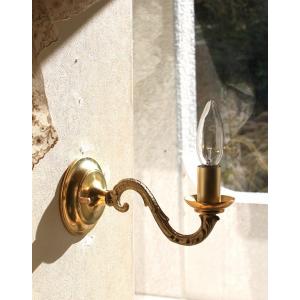 フランスアンティーク調ツインキャンドル型ブラケットライト