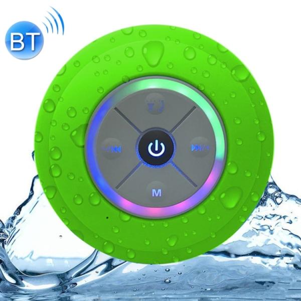 BTS-08 Bluetooth V4.0+EDR 防水IPX4 FMラジオ付 ミニスピーカー Gr...