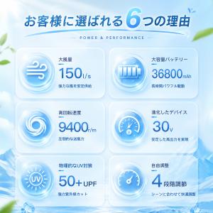 空調作業服 空調ウェア用 30V バッテリー ...の詳細画像4