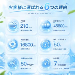 空調作業服 空調ウェア用 50V バッテリー ...の詳細画像5